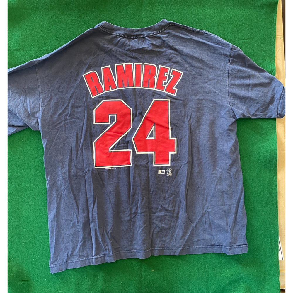 Vintage Red Sox Ramirez 24 Tee Shirt Blue CSA 2001 size XXL 2XL
